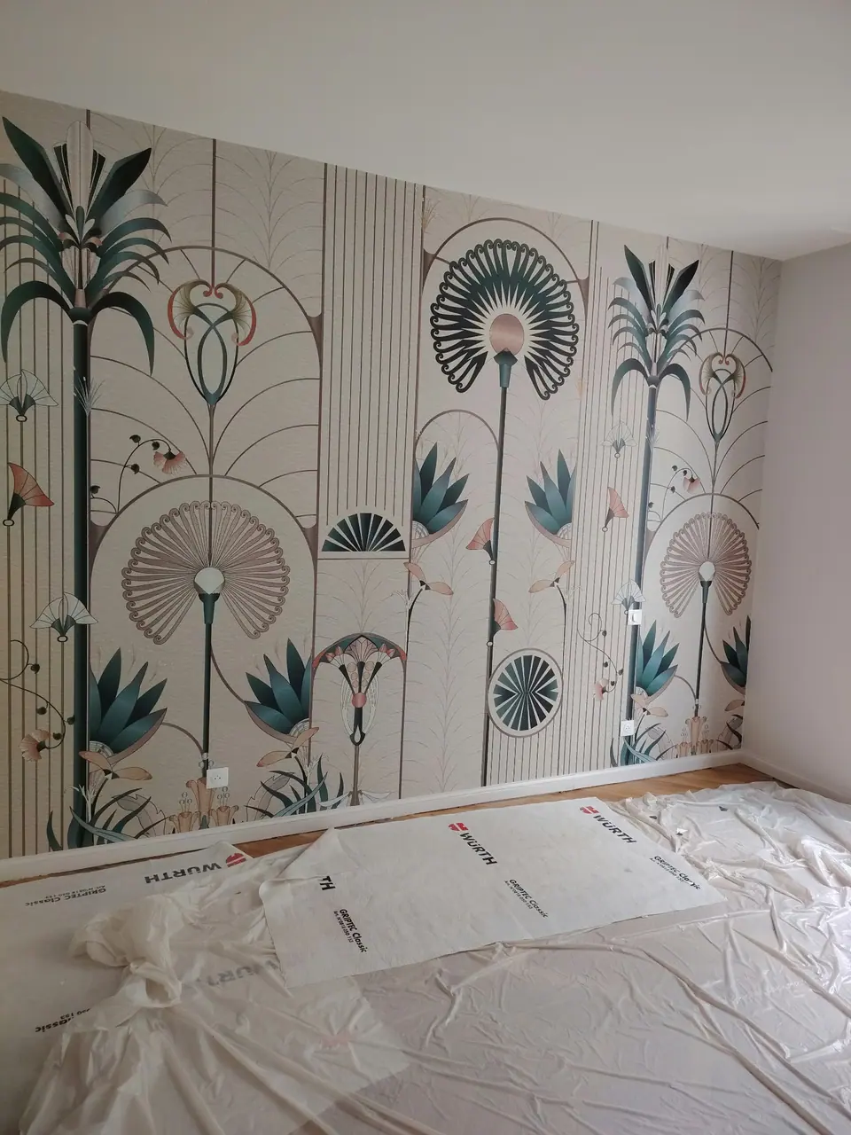 Panoramique art déco : détail des motifs