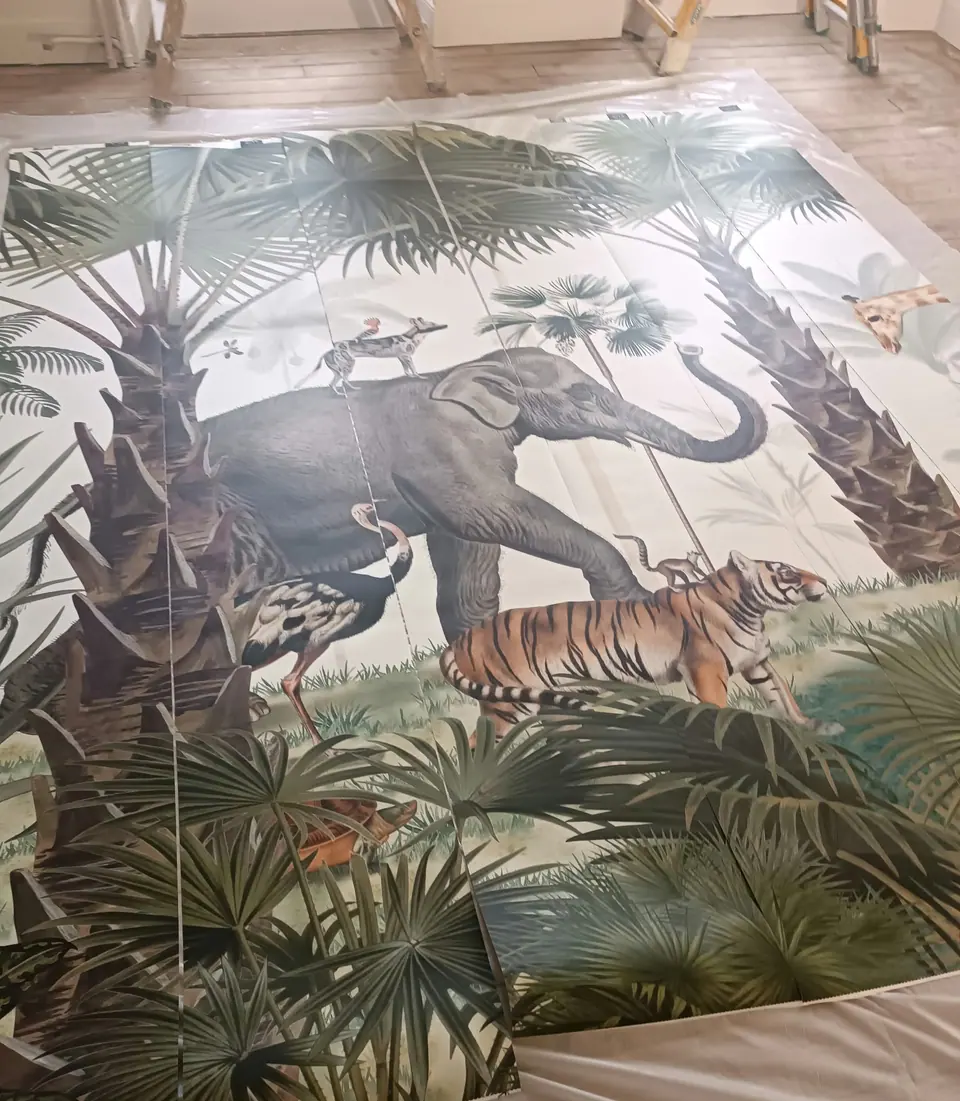 Panoramique jungle : détail de l'éléphant