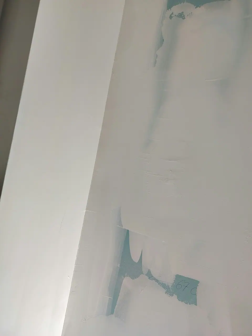 Mur traité avant peinture